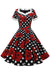 Robe Vintage Rouge Polka Dots