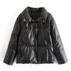 Manteau Simili Cuir Vintage