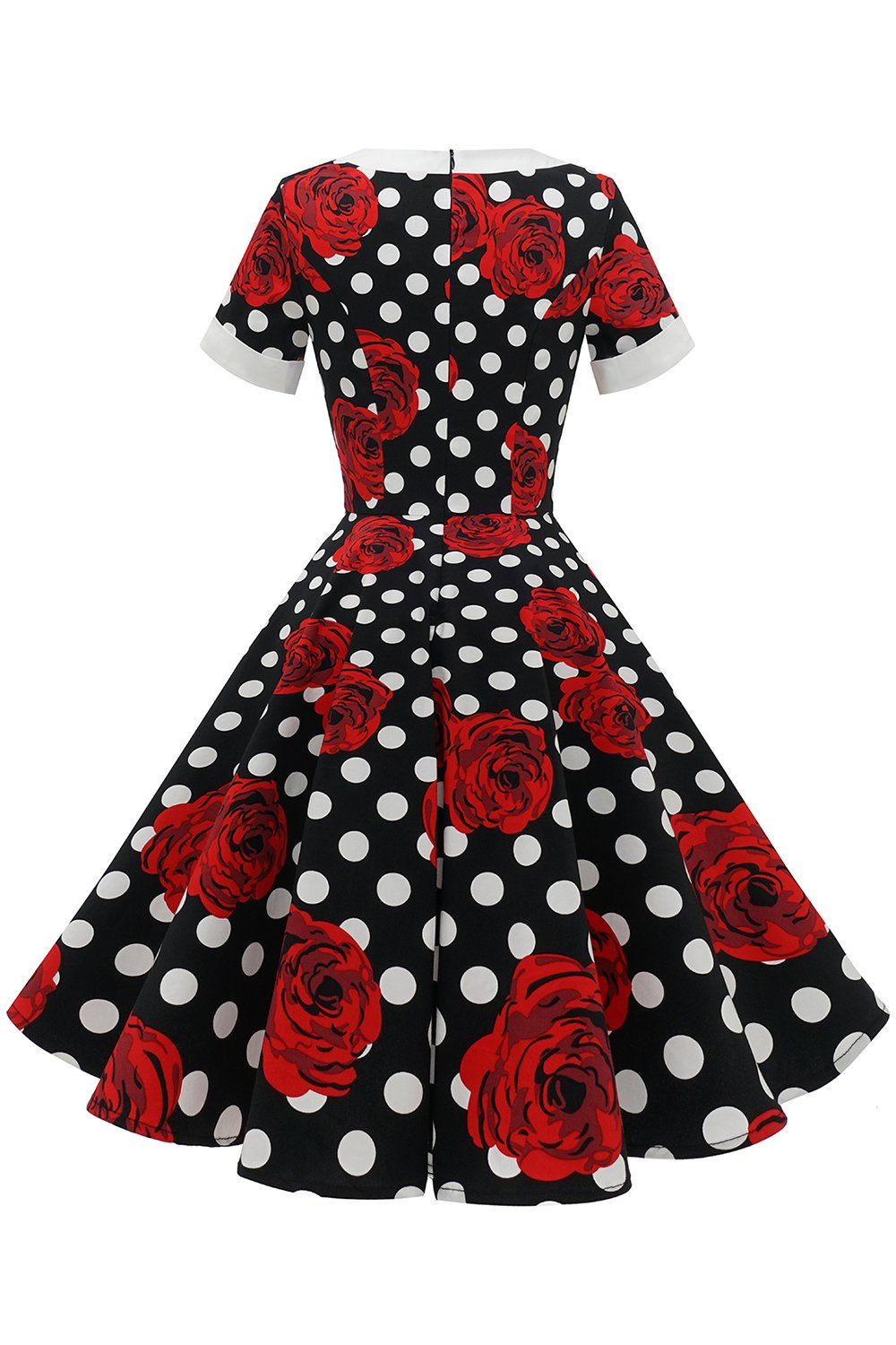 Robe Vintage Rouge Polka Dots