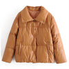 Manteau Simili Cuir Vintage