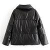 Manteau Simili Cuir Vintage