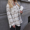 Manteau à Carreaux Style Retro Vintage