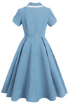 Robe Bleue Vintage Style 50&#39;s