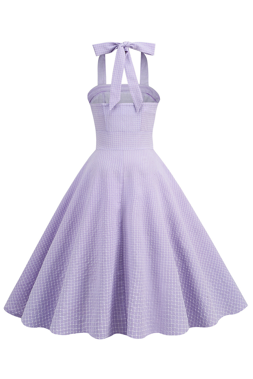 Robe Vintage à Pois Violet