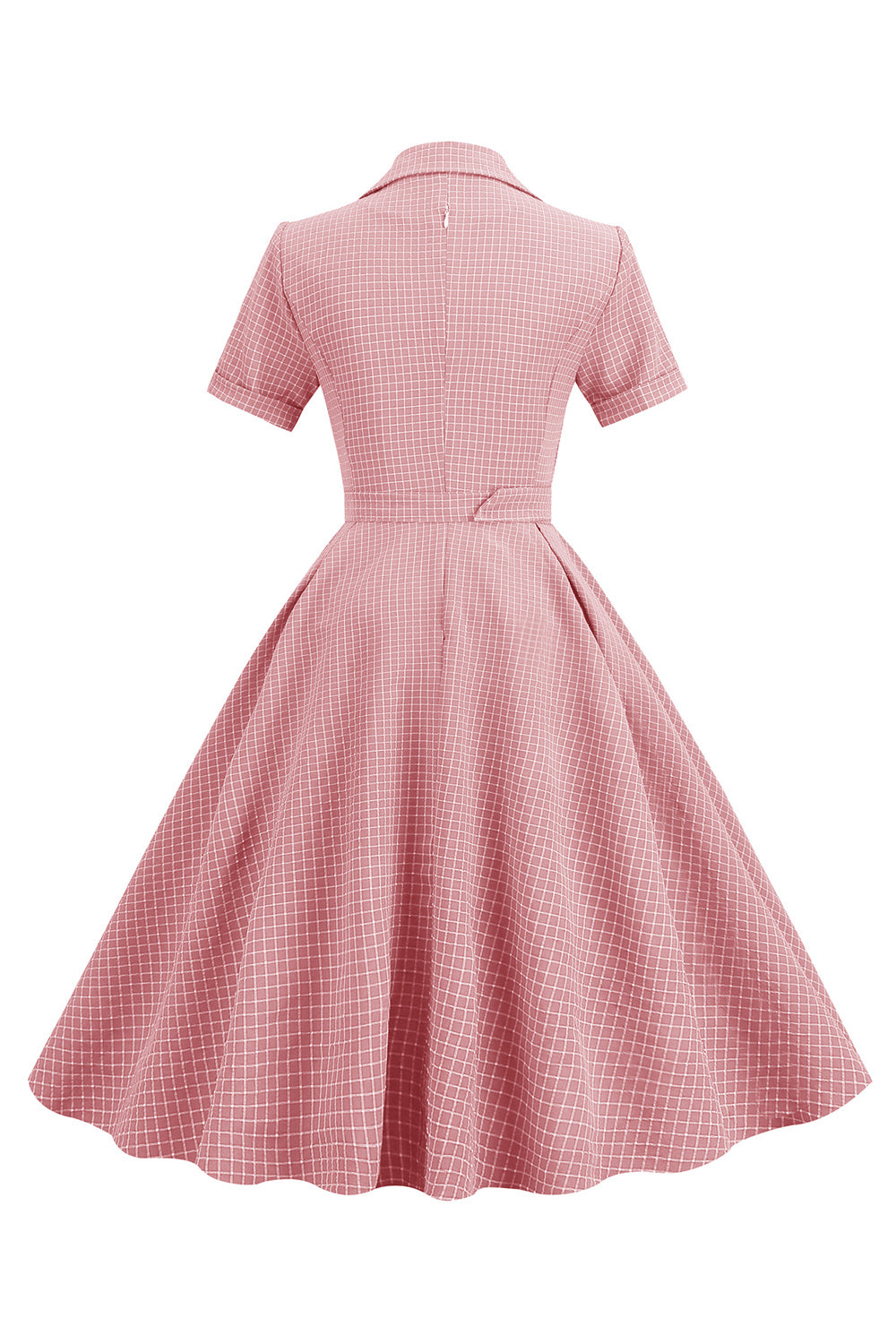 Robe Mi-longue à carreaux Vintage