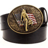 Ceinture Western Vintage Noir USA