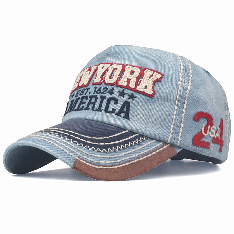 Casquette Vintage Américaine Bleu 