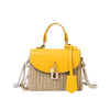Sac à Main Vintage Osier jaune