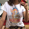 T-shirt Imprimé Vintage Femme avec bague