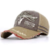 Casquette biker vintage beige