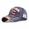 Casquette vintage moto bleu