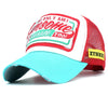 Casquette trucker vintage cyan