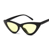 Lunette de Soleil Vintage Yeux de Chat Jaune