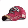 Casquette vintage moto rouge