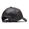 Casquette cuir vintage fermoir
