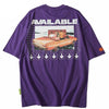 t shirt automobile vintage violet