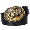 Ceinture Western Vintage Noir Cowboy