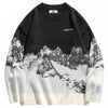 Pull montagne vintage noir