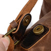 Sac à dos motard vintage bouton pressoir cuir