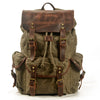 Sac à dos motard vintage militaire