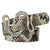 Ceinture Serpent Vintage Ecaille Beige Or