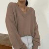 Pull en Laine Col V Femme