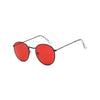 Lunettes de Soleil Rondes Vintage Rouge