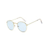 Lunettes de Soleil Rondes Vintage Bleu Ciel