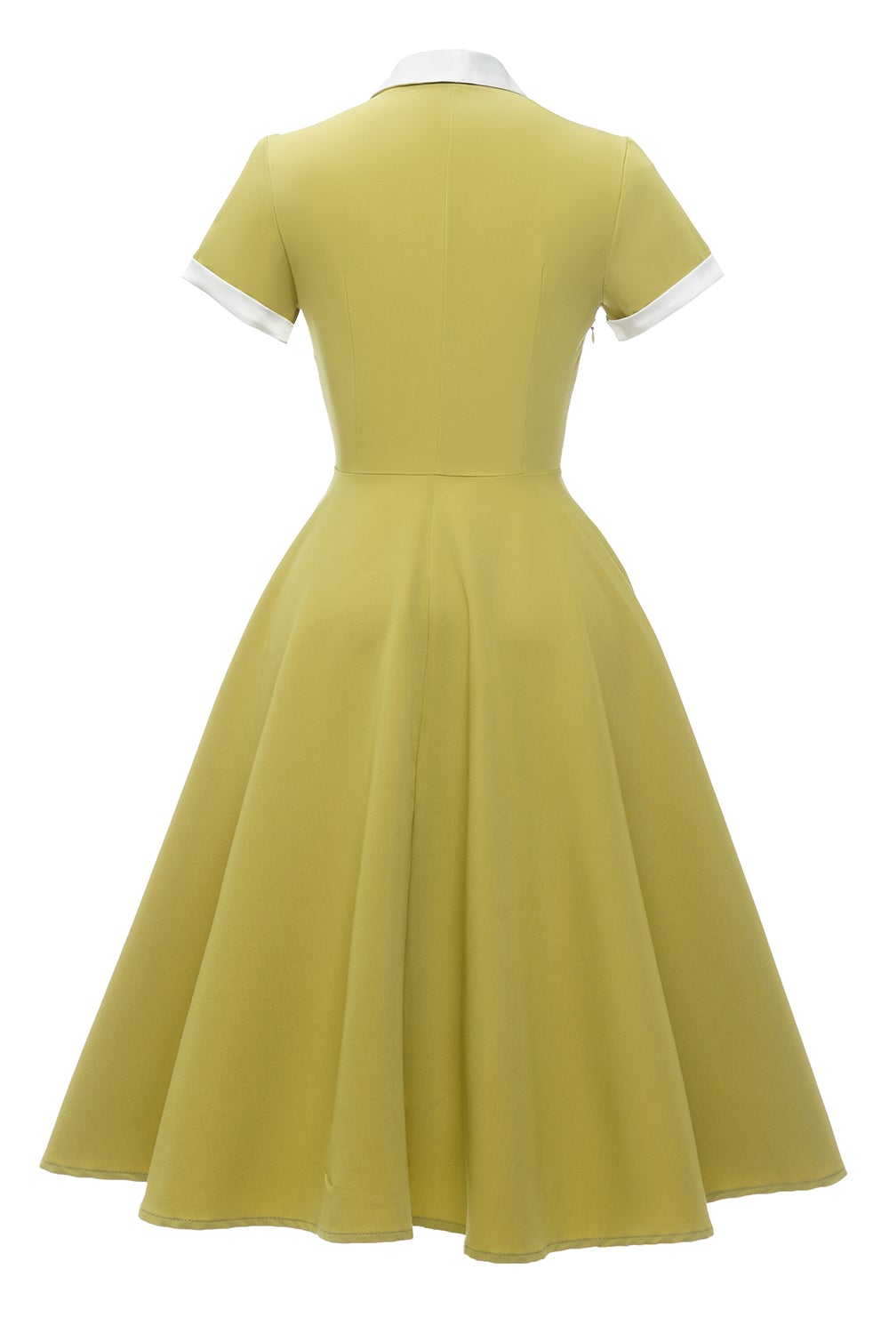 Robe Couleur Citron Vintage