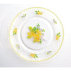 Assiette Transparente Vintage avec motif de Marguerite