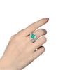 Bague Art Deco Emeraude