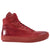 Basket Cuir Rouge Vintage Homme