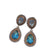 Boucles d’Oreilles Bleu Vintage