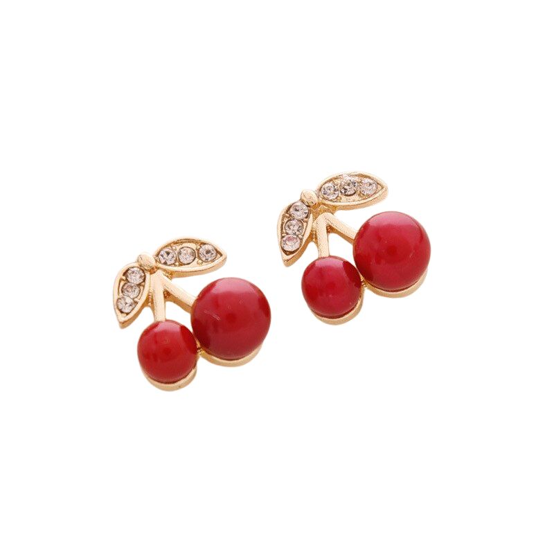 Boucle D’Oreille Cerise Vintage