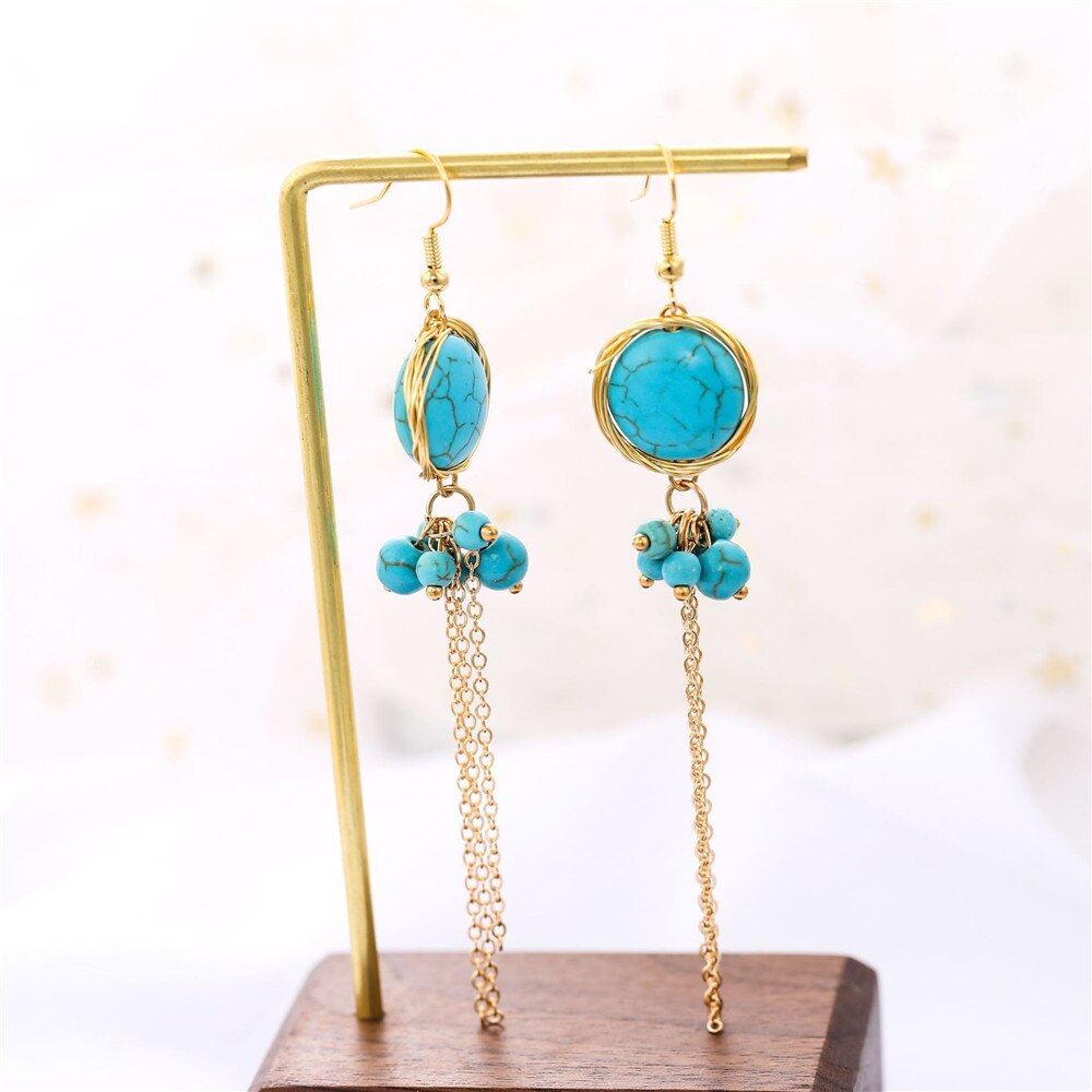 Boucles d'Oreilles Vintage Pierre