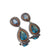 Boucles d’Oreilles Bleu Vintage