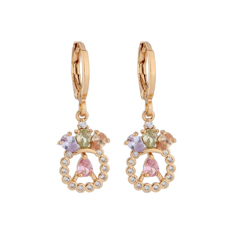 Boucles d'Oreilles Cristaux Vintage