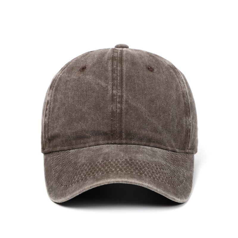 Casquette Marron Unie Vintage