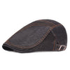 Casquette Plate en Jean Vintage