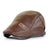 Casquettes Plates Cuir Vintage Homme