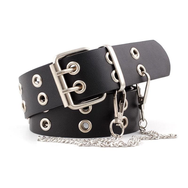 Ceinture Noire Gothique Vintage