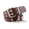 Ceinture Noire Gothique Vintage