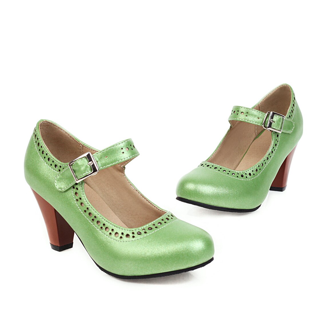 Escarpin Vintage Vert