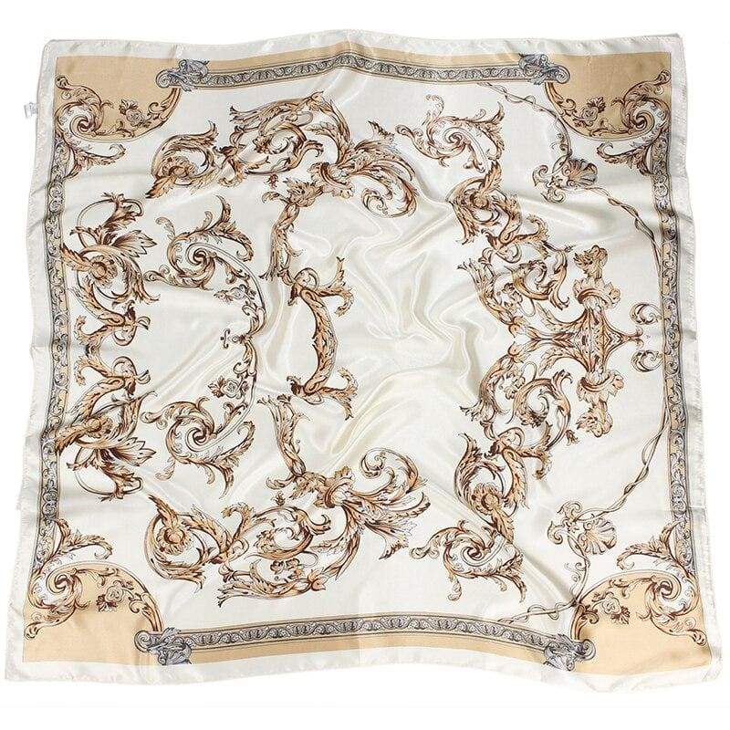 Foulard Blanc Vintage