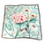 Foulard Vert Imprimé Floral Vintage