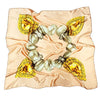 Foulard Vintage Rose Clair imprimé jaune