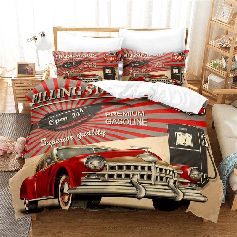 Housse de Couette Voiture Vintage