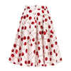 Jupe Vintage Blanche Cerises