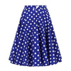 Jupe Vintage Bleue Pois Blancs