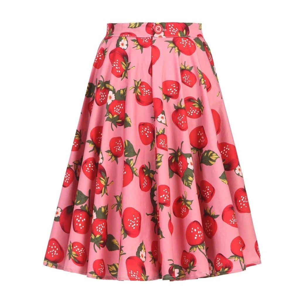 Jupe Vintage Feminine Fraises